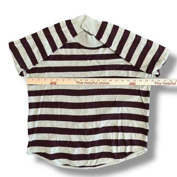 Madewell‎ Mock Neck Sweater Women’s S Burgundy Green NWT Merino Alpaca Blend - Picture 3 of 8